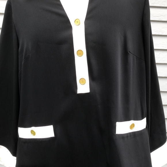 Jones New York Black & White Tunic Size 14W - Picture 3 of 9